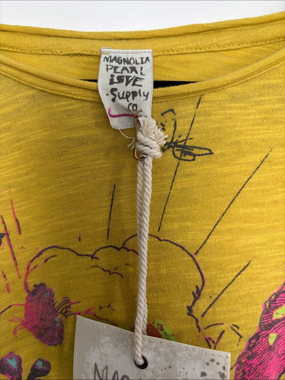 Magnolia Pearl Mustard Yellow Graphic Tee “I’m Just A Squirrel” Viggo Tee - Picture 2 of 8